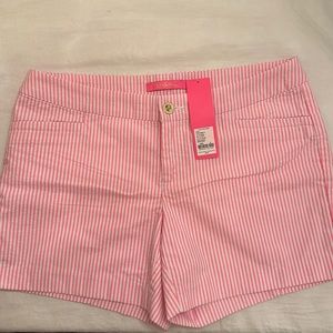 Lily Pulitzer NWT Kelly Short, Pink Tropics Seersucker Shorts Size 6
